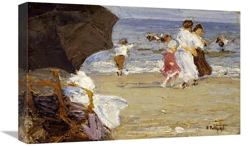 Global Gallery GCS-268396-22-142 22 in. The Beach Umbrella Art Print -