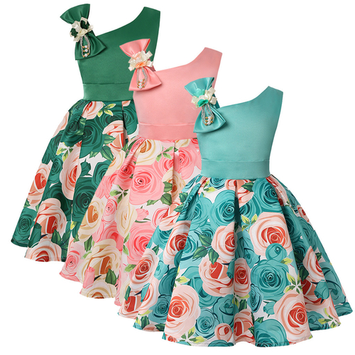 Summer Floral Baby Girl Princess Bridesmaid