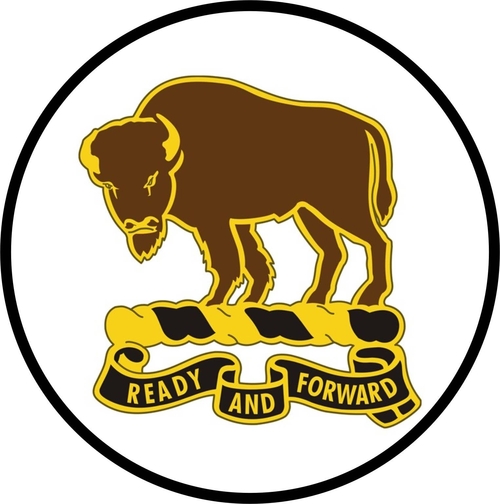 3 Inch Cloth Patch Buffalo Soldiers Logo Ready And Forward