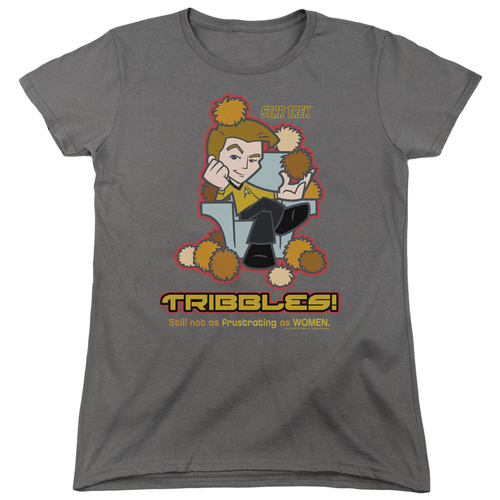 Trevco CBS310-WT-3 Quogs & Not as Frustrating Womens Short Sleeve T-Sh