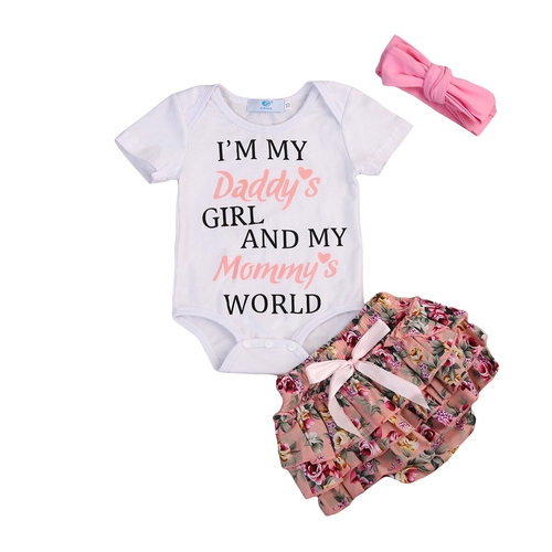 Toddler Kids Infant Baby Girls Floral Romper