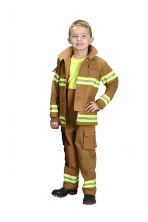 Aeromax FT-LA-18M Junior Fire Fighter 18 Month Los Angeles Suit - Tan