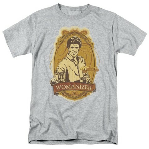 Trevco Cheers-Womanizer - Short Sleeve Adult 18-1 Tee - Heather- Small