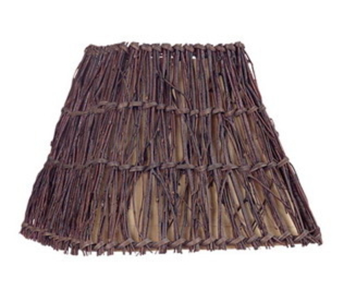 Cal Lighting SH-7103 Square Hardback Wicker Shade