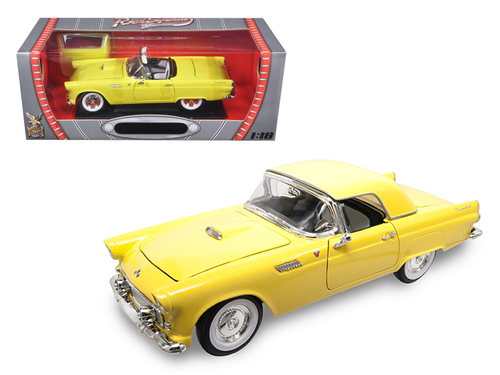 1955 Ford Thunderbird Yellow 1/18 Diecast Model Car by Road Signature