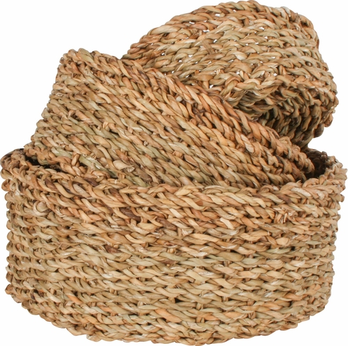 Seagrass Round Basket (Set Of 3)