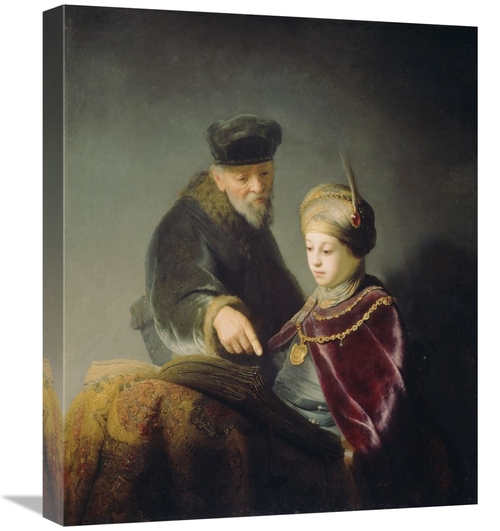 Global Gallery GCS-459967-22-142 22 in. A Young Scholar & His Tutor Ar