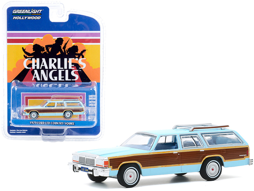 1979 Ford LTD Country Squire Light Blue with Wood Grain Paneling