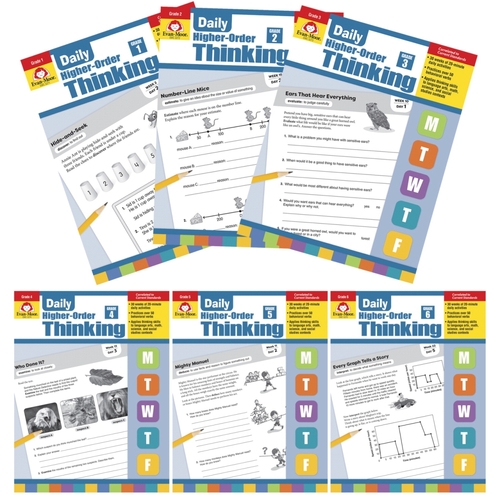 Evan-Moor 2003268 Daily Higher-Order Thinking Book - Grade 4