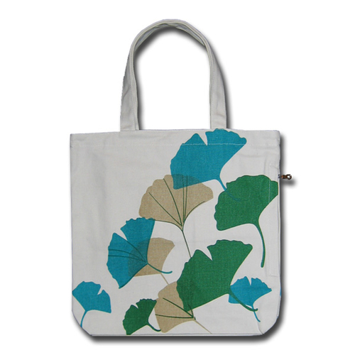 Main Funtote® Ginkgo Leaf  Canvas Tote Bag image