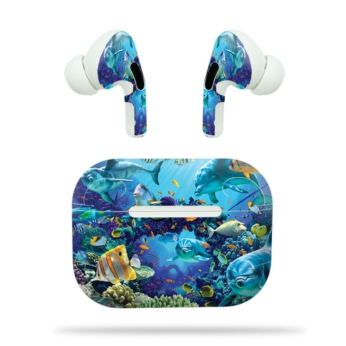 MightySkins APAIPOPR-Ocean Friends Skin Compatible with Apple AirPods 