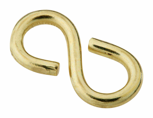 National Manufacturing Sales 5706577 0.87 in. Solid Brass Closed S-Hoo