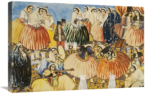 Global Gallery GCS-266386-30-142 30 in. The Marriage of Aqa Abdullah K