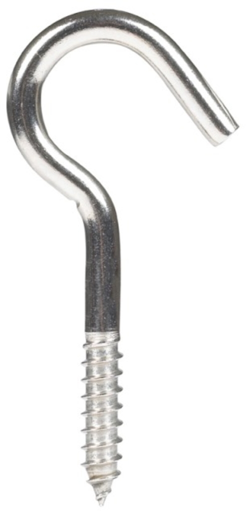 Hampton 02-3490-250 Clothesline Stainless Steel Hook 0.375 x 4.19 in.