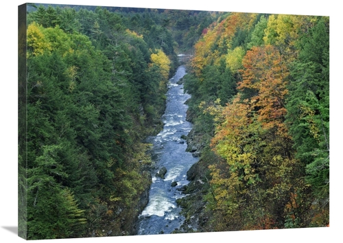 24 x 32 in. Ottauquechee River & Quechee Gorge, Vermont Art Print 