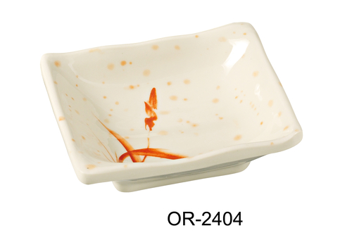 Yanco OR-2404 Orchis Square Sauce Dish