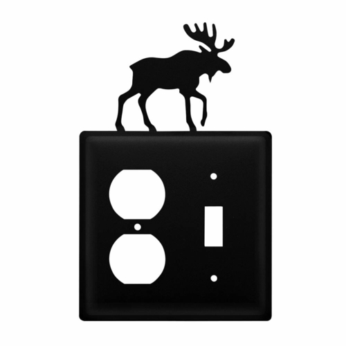 Wrought Iron Moose Outlet & Switch Cover