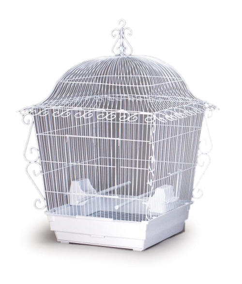 Jumbo Scrollwork Cage - White