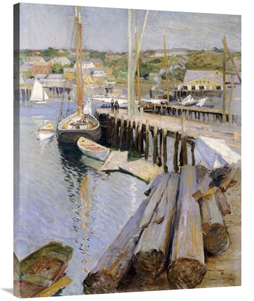 Global Gallery GCS-268304-40-142 40 in. Fish Wharves - Gloucester Art 