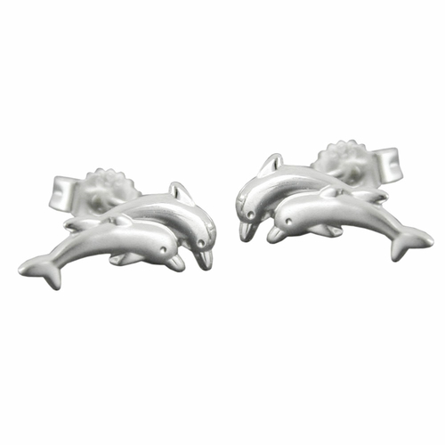 earstuds 11mm dolphin silver 925