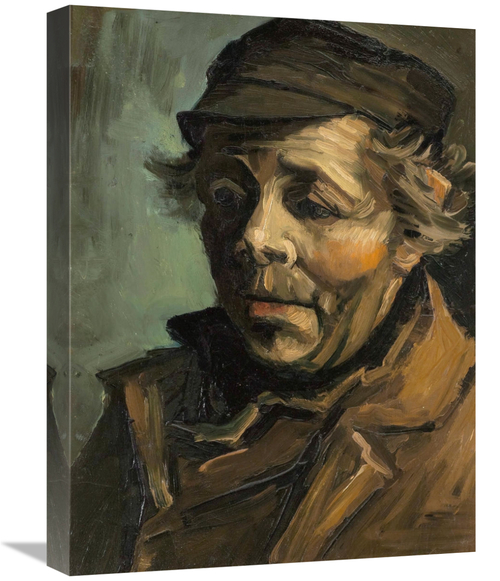 Global Gallery GCS-281274-22-142 22 in. Head of a Peasant with Cap Art