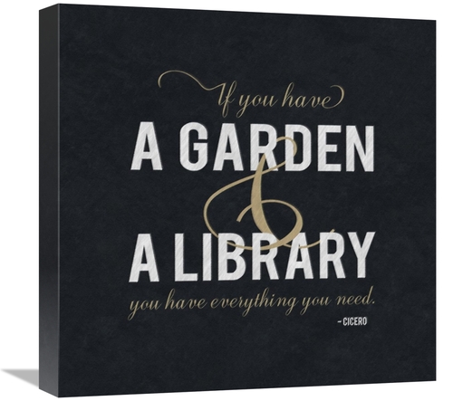 Global Gallery GCS-382230-1818-142 18 x 18 in. Quote -Cicero - Garden 