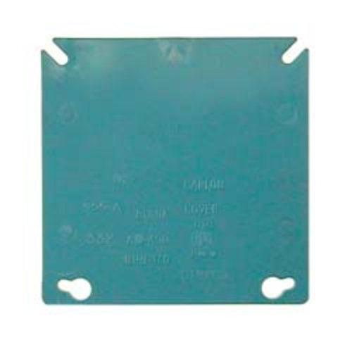 Thomas And Betts  Lamson 4 in. Square Two Gang Blank Box Cover A400R-C