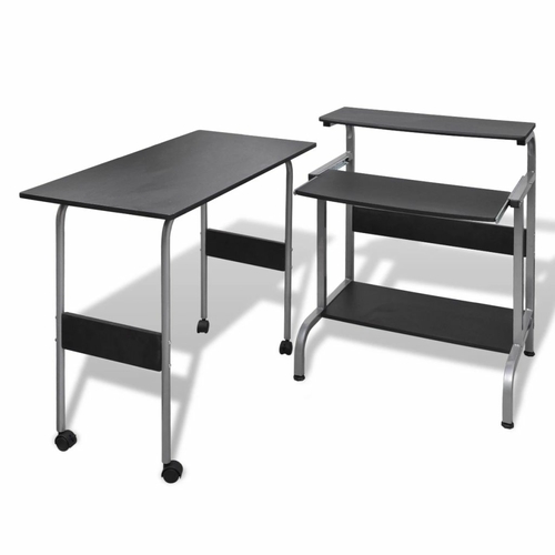Computer Desk Adjustable Workstation Black