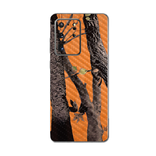 MightySkins CF-SAGS20UL-Orange Camo Carbon Fiber Skin for Samsung Gala