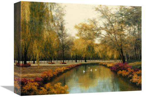 Global Gallery GCS-126541-1216-142 12 x 16 in. Weeping Willow Art Prin