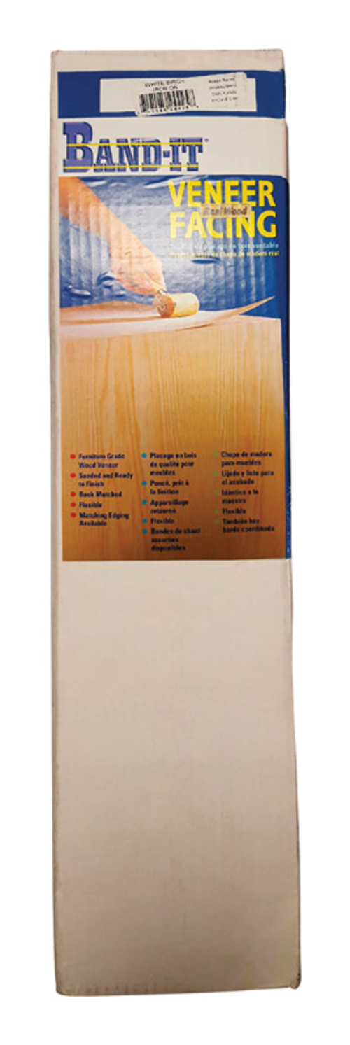 Band It 5992664 24 x 48 in. Prefinished White Birch Wood Veneer Facing