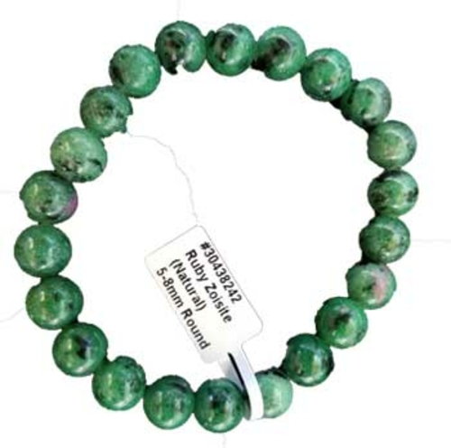 Azure Green JB8RUB 5 - 8 mm Ruby Zoisite Bracelet