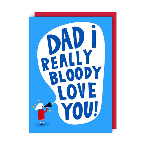 Bloody Love You Father's Day Card (Pack of 6)