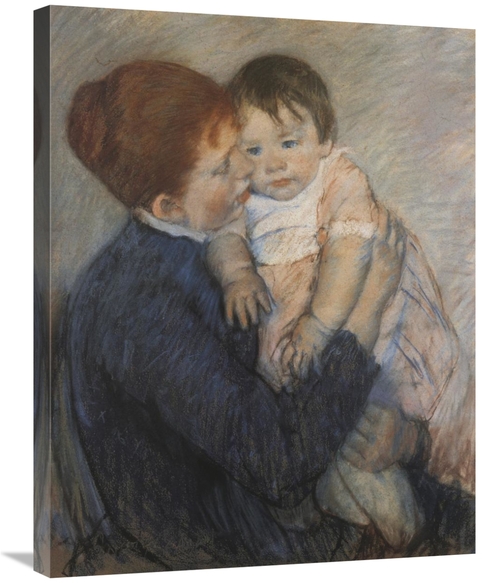 Global Gallery GCS-372626-30-142 30 in. Agatha & Her Child 1891 Art Pr