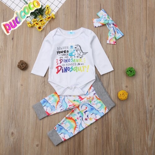 Newborn Baby Girls Tops Romper Playsuit