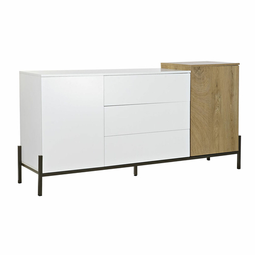 Sideboard DKD Home Decor White Black Metal Brown MDF (164,5 x 40 x 82