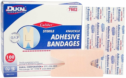 Adhesive Bandages. Pack of 100 Sterile Fabric Bandages 1" x 3" for