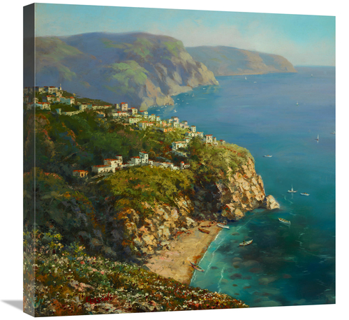 Global Gallery GCS-132607-2424-142 24 x 24 in. Vernazza Coast Art Prin