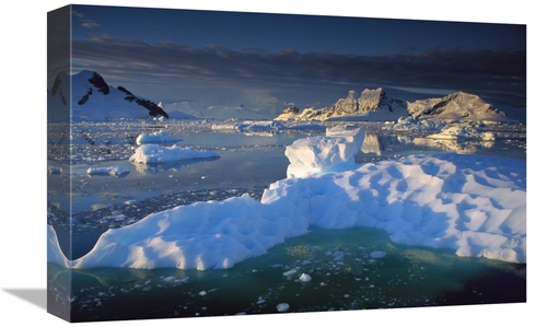 Global Gallery GCS-397799-1218-142 12 x 18 in. Evening Light on Ice Fl