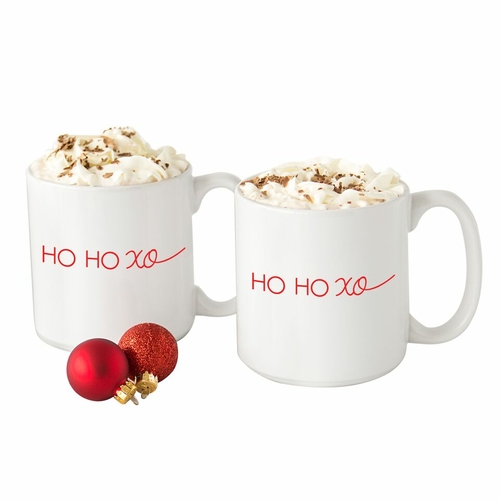 Cathys Concepts H18-3900HO 20 in. HO HO XO Large Coffee Mugs