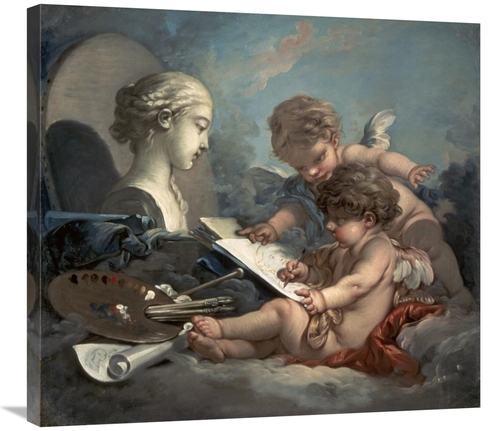 Global Gallery GCS-276816-30-142 30 in. Amore, Allegory of Paintin