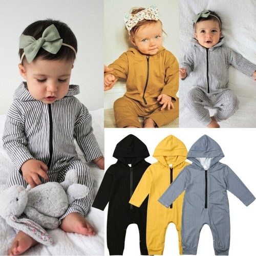 Newborn Kids Baby Girl Boy Autumn Rompers Clothes