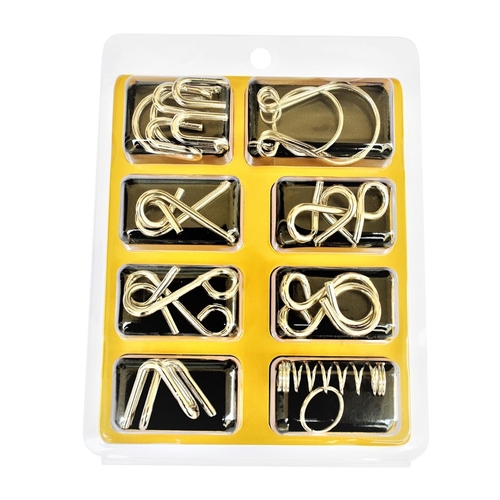 8pcs/set Brain Teaser Cultivate Thinking Metal