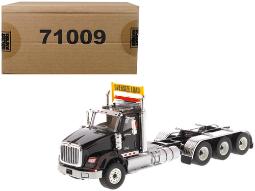 International HX620 Day Cab Tridem Tractor Black 1/50 Diecast Model by