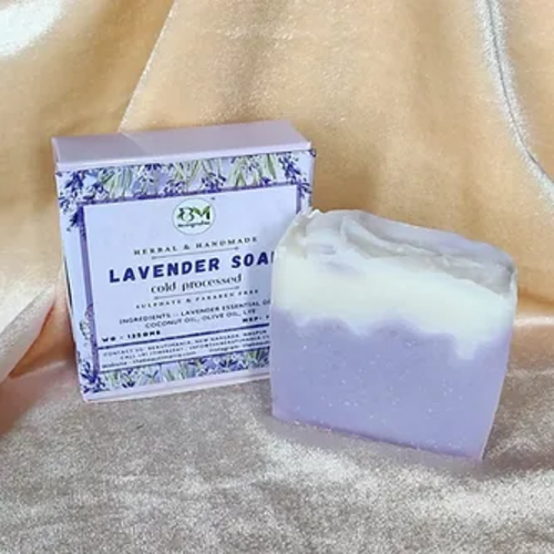 Pack Of 3 Cold Process Lavender Soap -125 gm