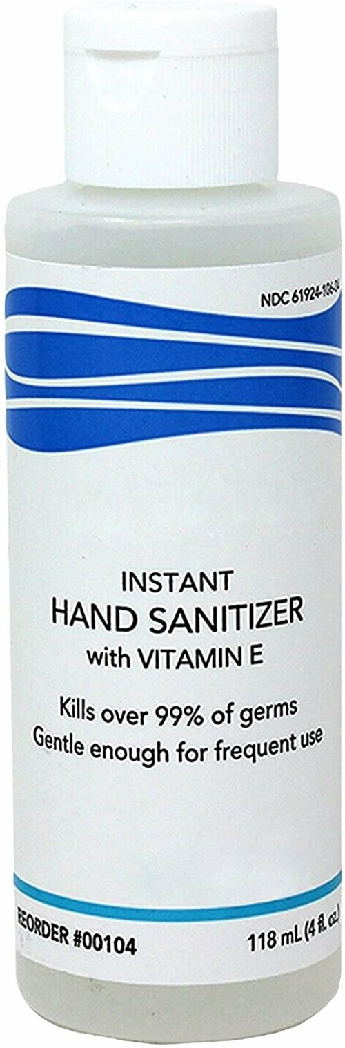 Pack of 24 Hand Sanitizer. 4 oz Hand Antiseptic Sanitizer Gel Bottle.