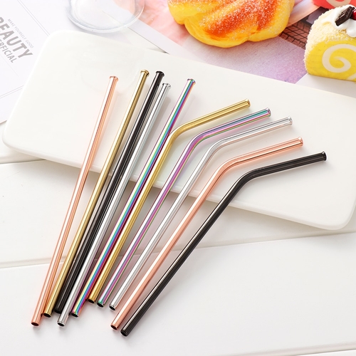 1pcs Stainless Steel Metal Drinking Straws