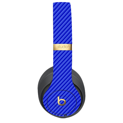 MightySkins BESTU3WI-Blue Carbon Fiber Skin for Beats Studio 3 Wireles