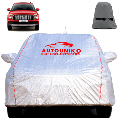 AUTOUNIKO Waterproof Car Body Cover (Metallic Silver)