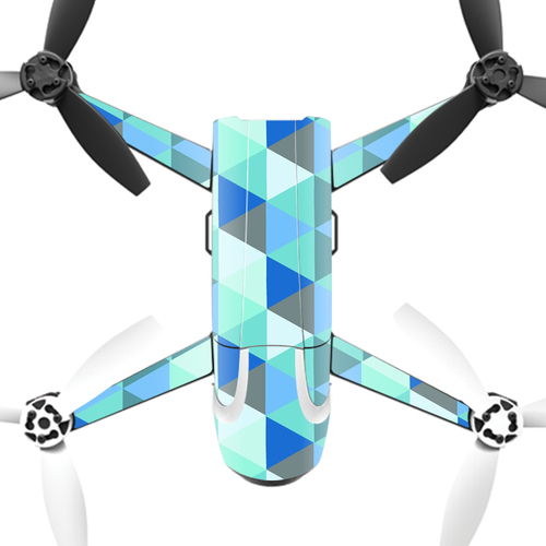MightySkins PABEBOP2-Blue Kaleidoscope Skin Decal Wrap for Parrot Bebo